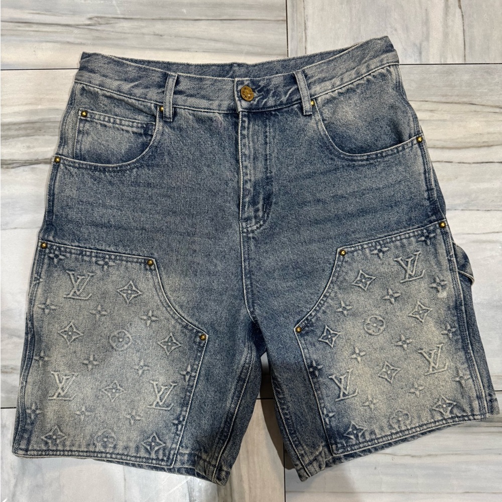 Louis Vuitton Monogram Denim Shorts